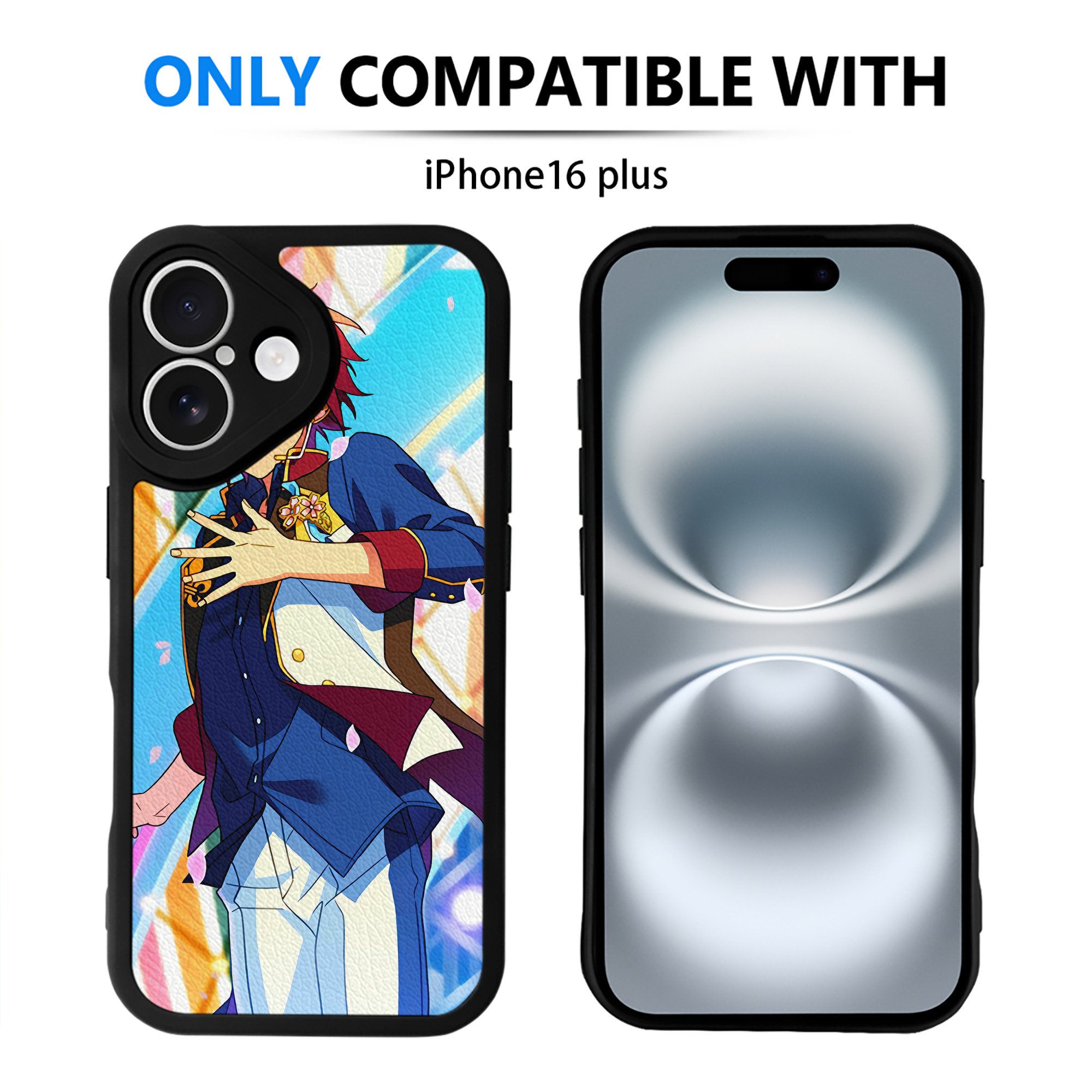 （画像用） あんさんぶるスターズ! Ensemble Stars 【iPhone 16シリーズ対応】シリコンスマホケース（レザー調） 材質：シリコン